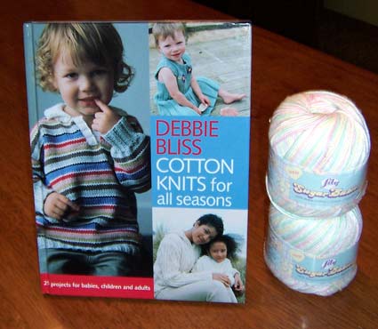 Debbie Bliss book and lily yarn