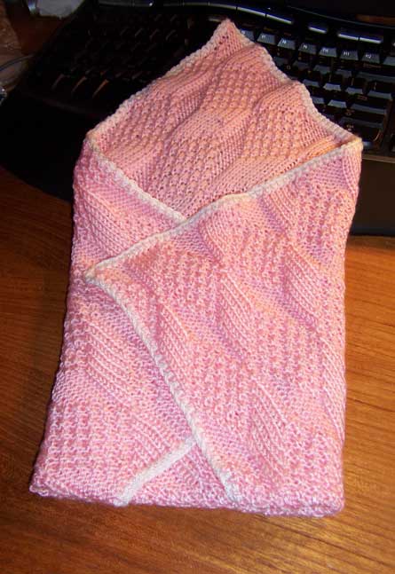 moss diamond preemie blanket